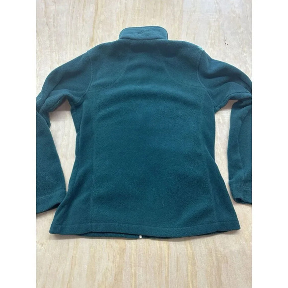 Woolrich Women's Full Zip Fleece Jacket Size Medium Forest Green (deep Atlantic) - Picture 5 of 8